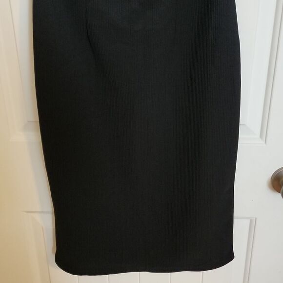 Open Edit strappy dress, ribbed, Back slit, back zip, Size Med NWT - Picture 3 of 6